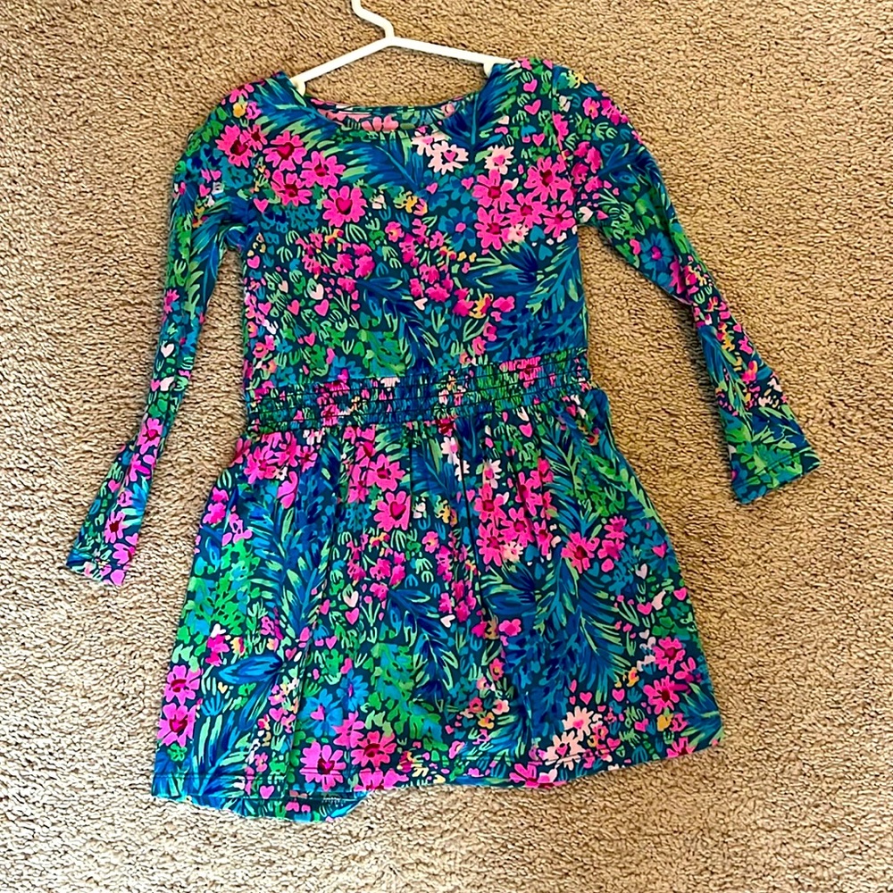 Lilly Pulitzer smocked waistband floral dress
